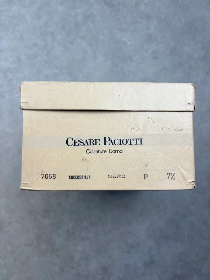 Cesare Paciotti Black Crocodile Leather Oxford Shoes rVTlXHi 9
