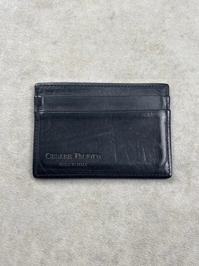 Cesare Paciotti Black Leather Card Wallet dkbVtkj 2