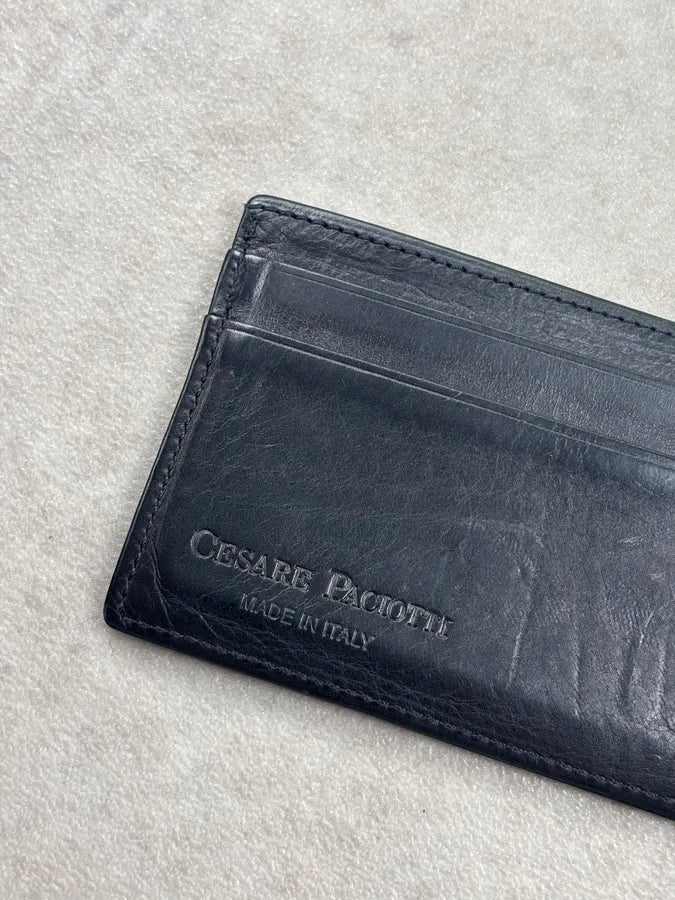 Cesare Paciotti Black Leather Card Wallet dkbVtkj 3