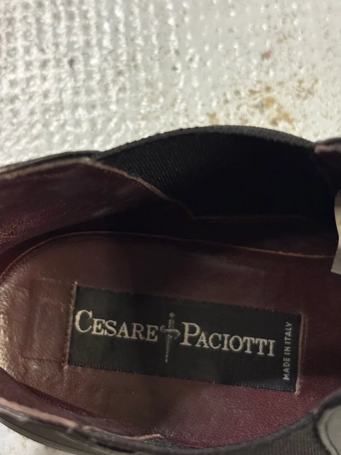 Cesare Paciotti Black Leather Chelsea Boots hBrOPBI 9