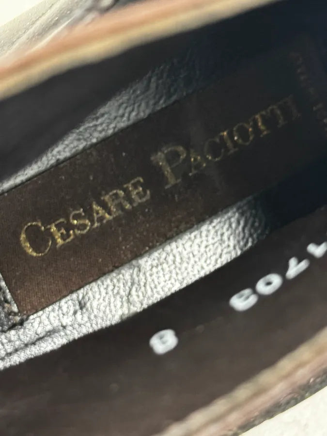 Cesare Paciotti Dark Brown Leather Blake-Stitched Chelsea Boots  rHlhASl 10