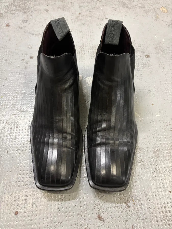 Cesare Paciotti Black Leather Chelsea Boots hBrOPBI 1