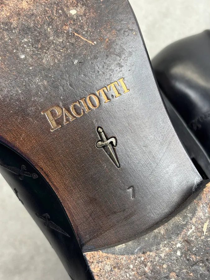 Cesare Paciotti Black Leather Dagger Chelsea Boots CFLylBT 14