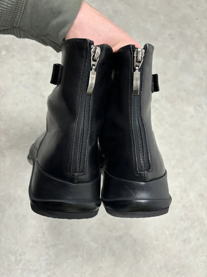 Cesare Paciotti Black Leather Chelsea Metal Buckle Boots AgnCQts 6