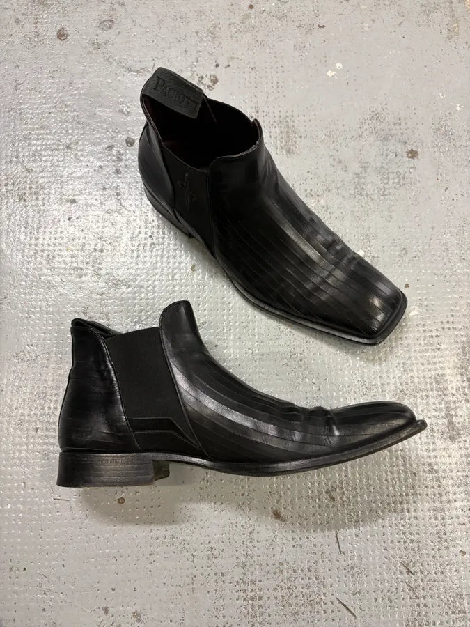 Cesare Paciotti Black Leather Chelsea Boots hBrOPBI 4