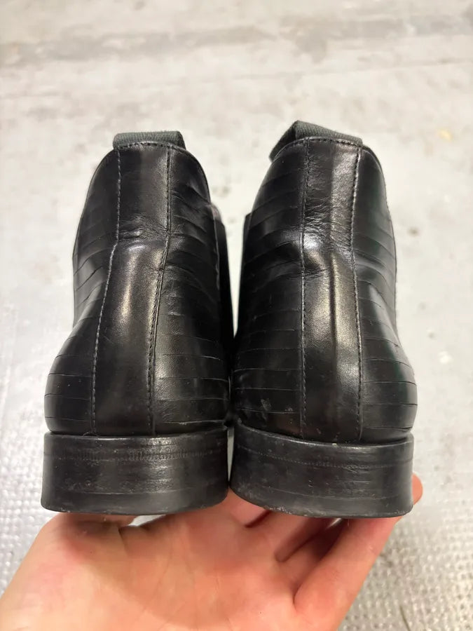 Cesare Paciotti Black Leather Chelsea Boots hBrOPBI 6