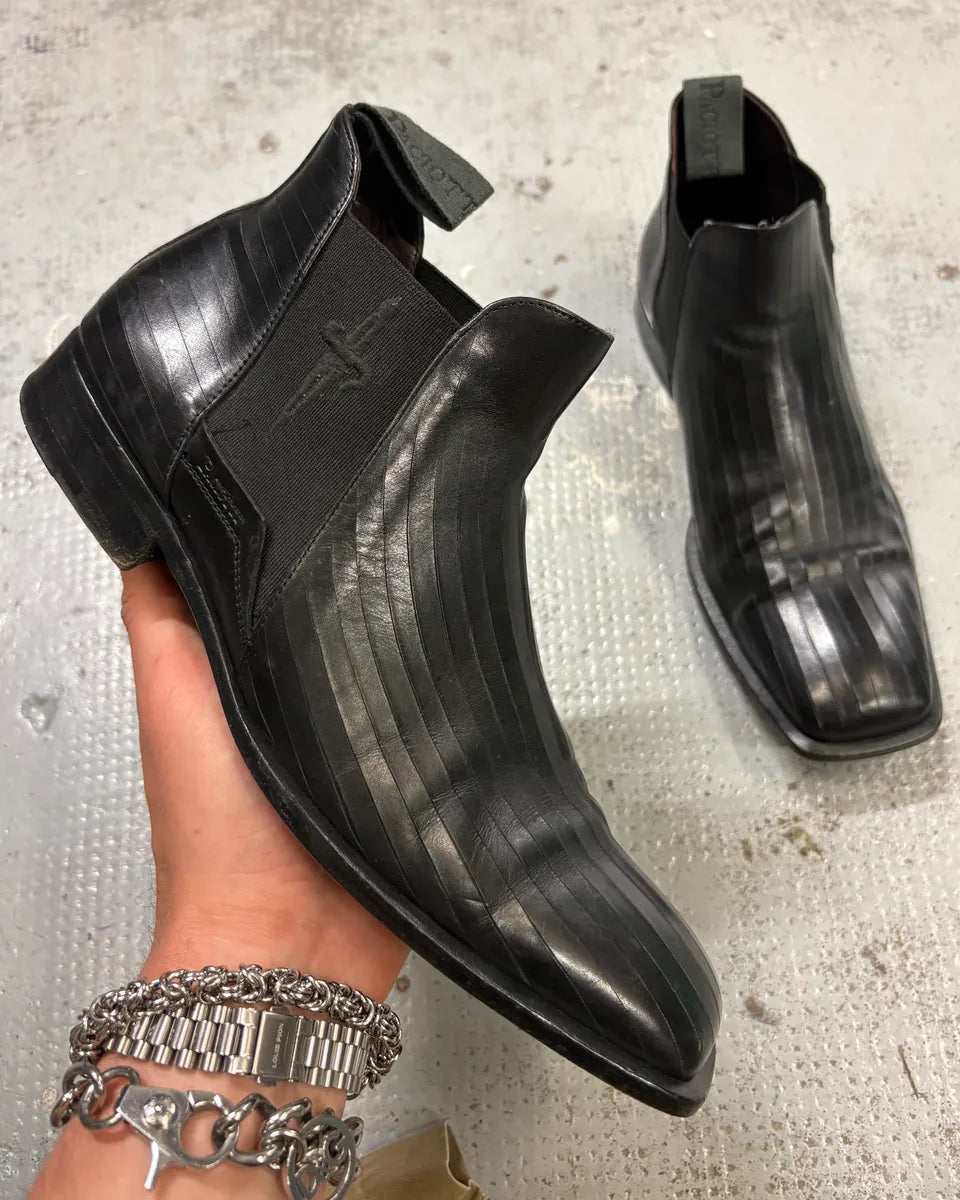 Cesare Paciotti Black Leather Chelsea Boots hBrOPBI 0