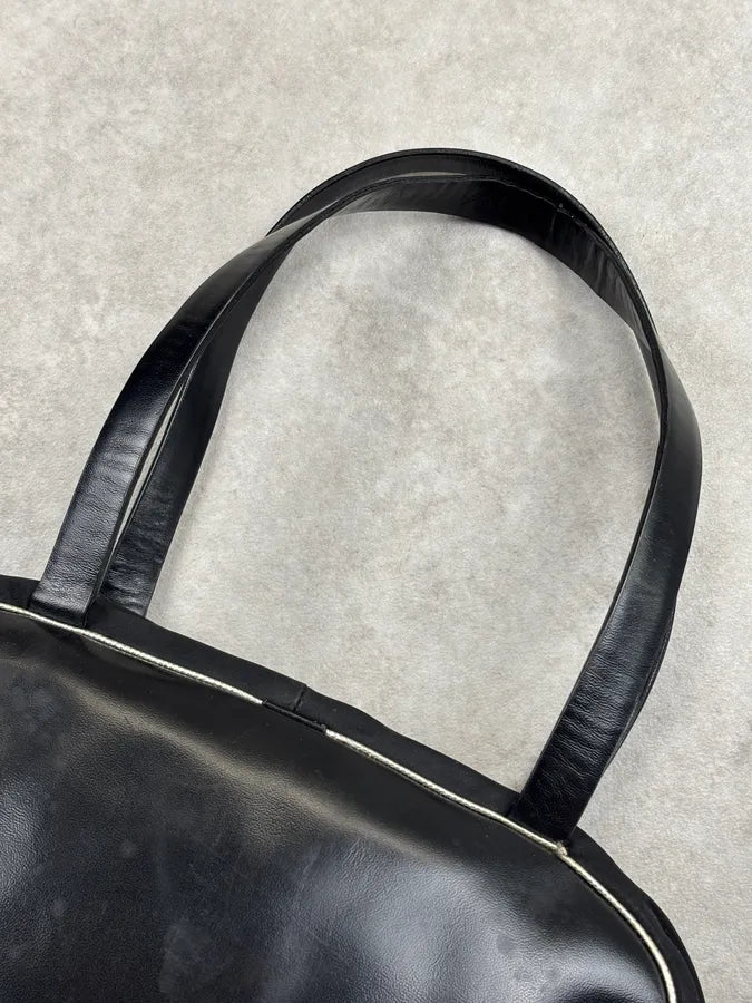 Cesare Paciotti Black Dagger Leather Handle Bag xUgxYKw 13