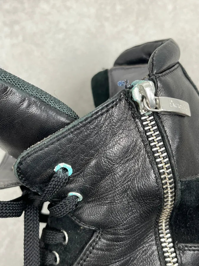 Cesare Paciotti Black Leather Zip Ankle Boots pWnyRbx 10