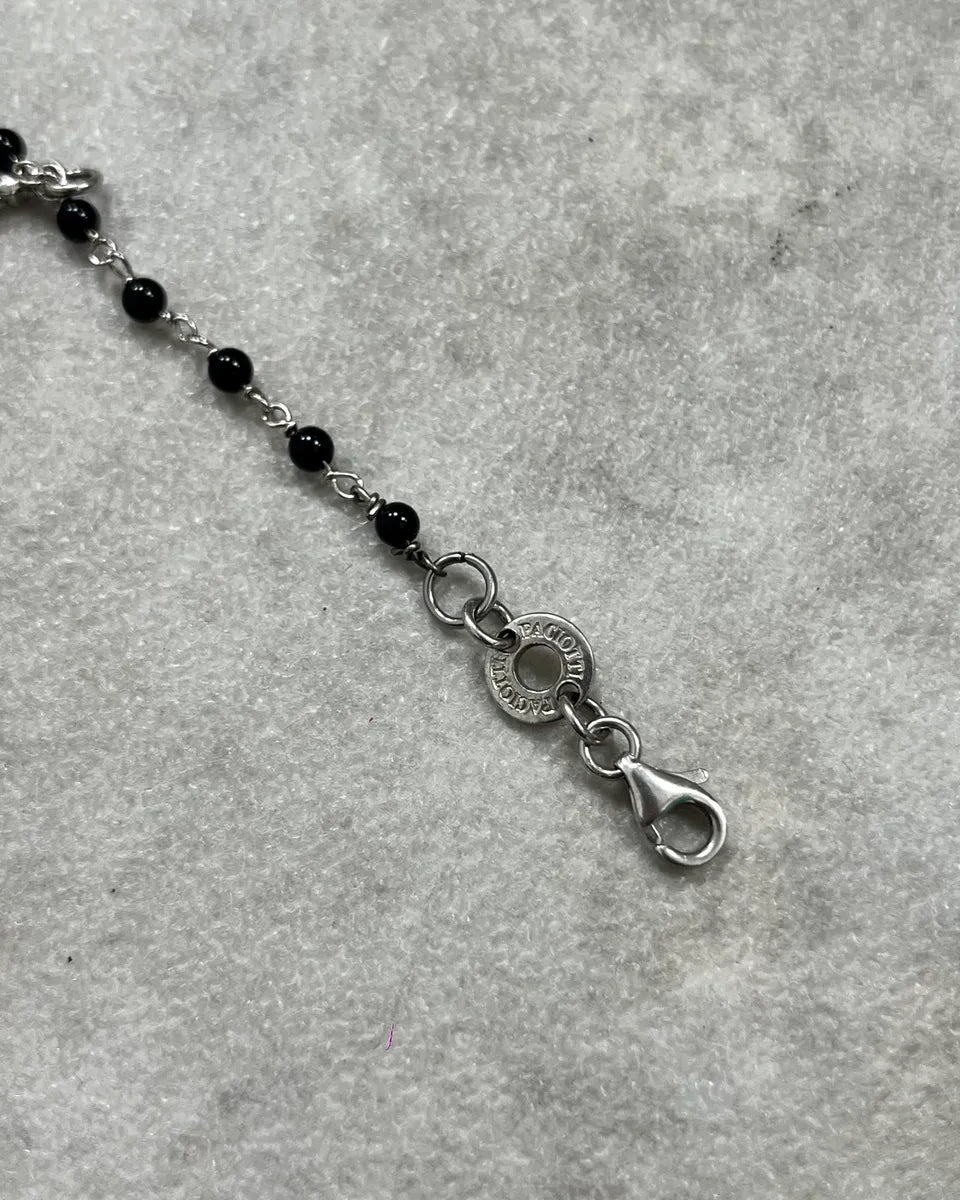 Cesare Paciotti Black Pearl Spike Charm Bracelet SiDHJPZ 6