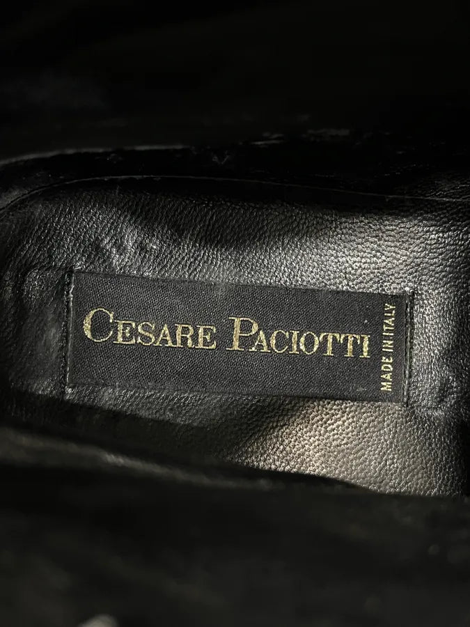 Cesare Paciotti Black Python Leather Chelsea Boots WrHdXVK 10