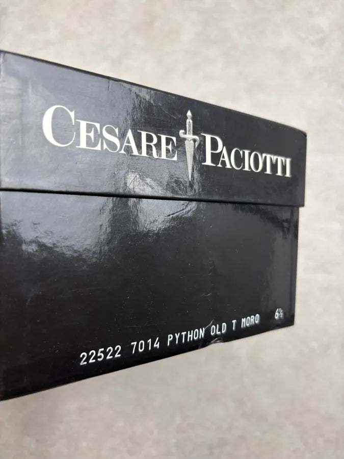 Cesare Paciotti Brown Python Loafer Shoes oMAPOvY 9