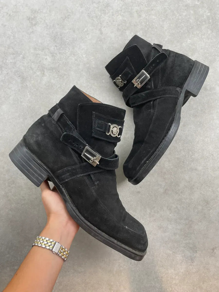 Cesare Paciotti Black Suede Chelsea Boots oQqtnIk 0