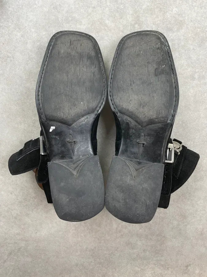 Cesare Paciotti Black Suede Chelsea Boots oQqtnIk 6