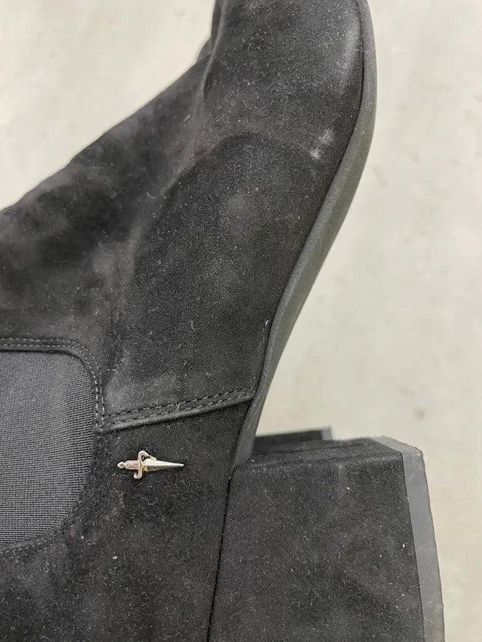 Cesare Paciotti Black Suede Dagger Boots RYGDYBd 6