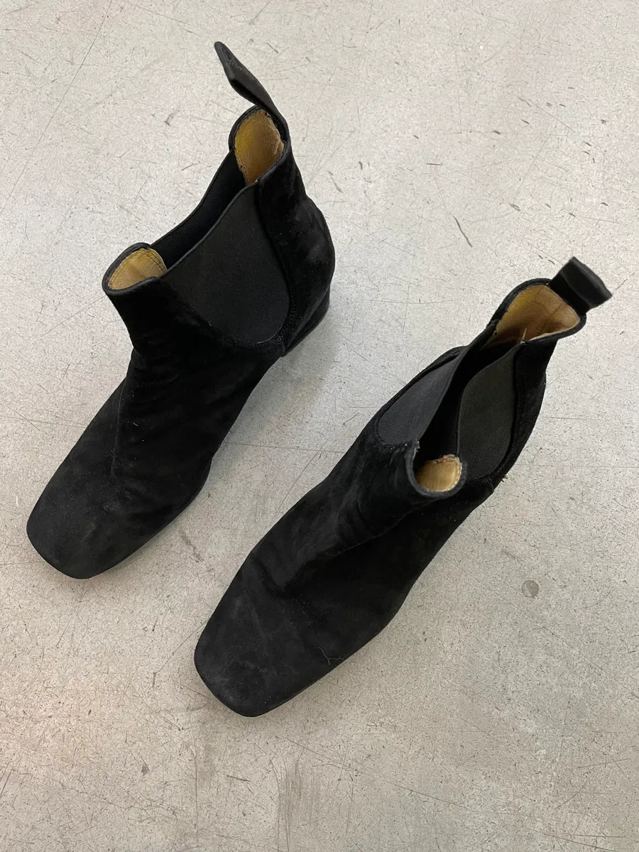 Cesare Paciotti Black Suede Dagger Boots RYGDYBd 3