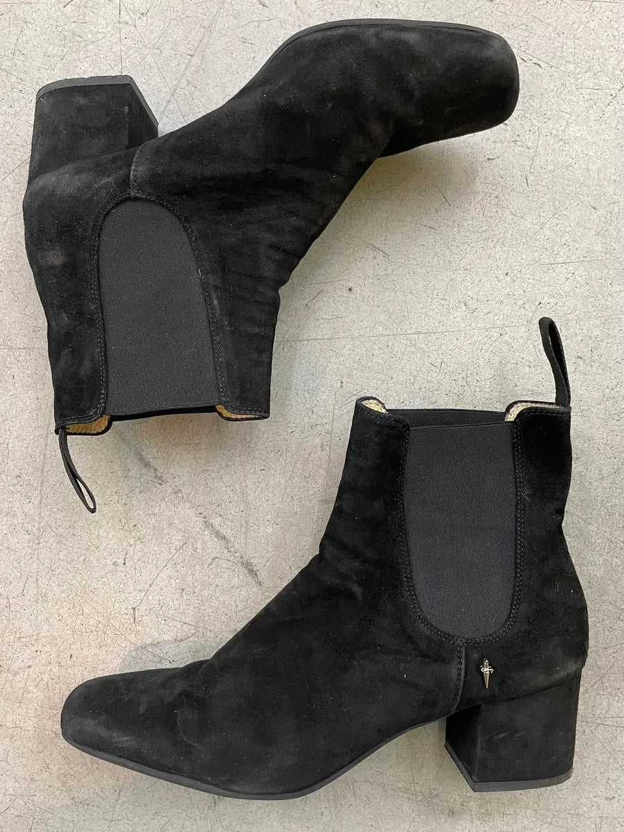 Cesare Paciotti Black Suede Dagger Boots RYGDYBd 1