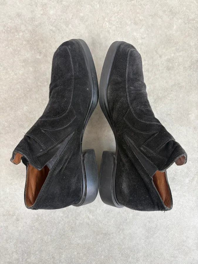 Cesare Paciotti Black Suede Loafer Boots DltlHnu 4