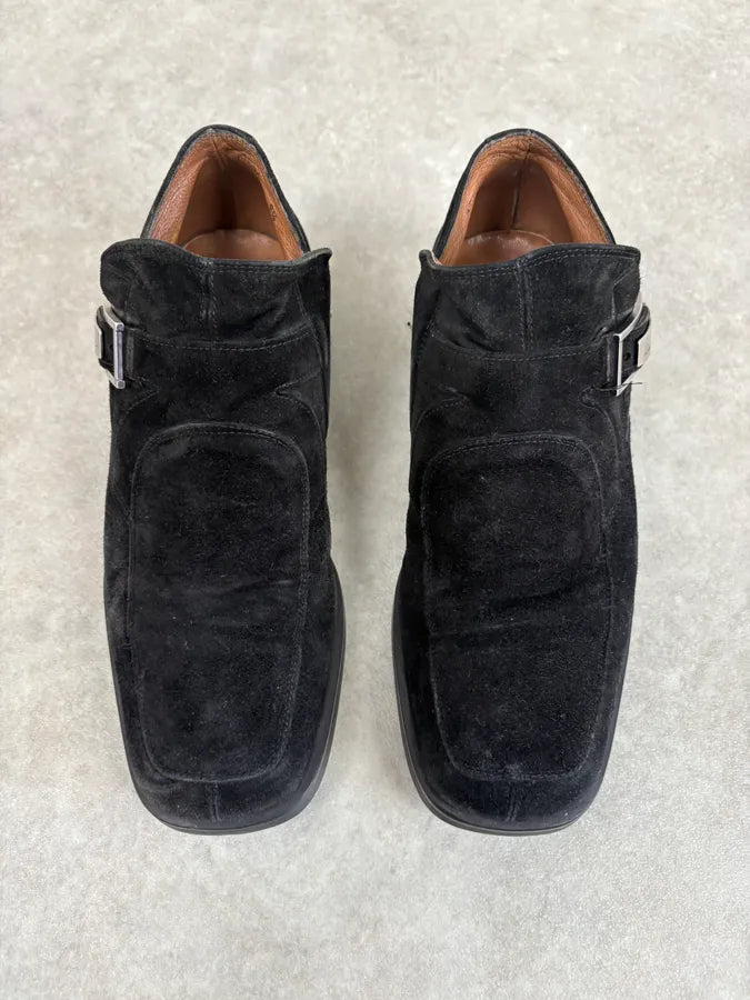 Cesare Paciotti Black Suede Loafer Boots DltlHnu 1