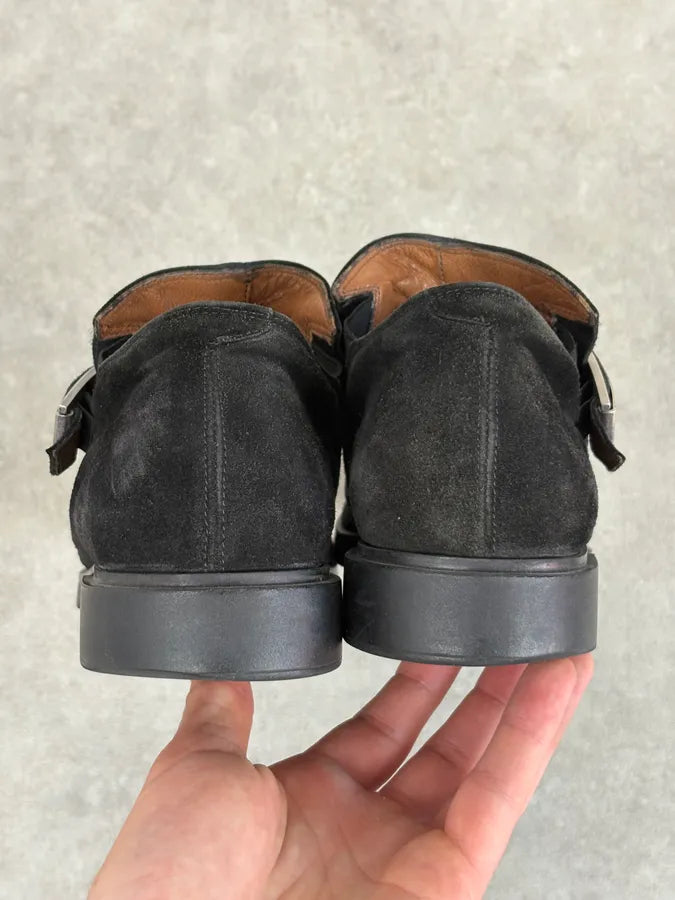 Cesare Paciotti Black Suede Loafer Boots DltlHnu 5