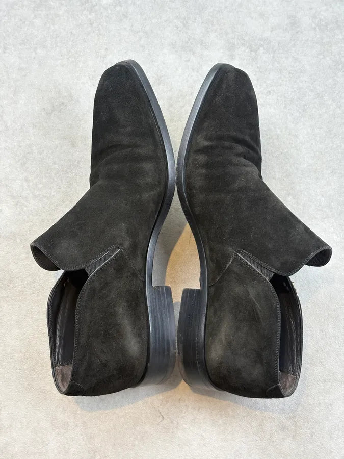 Cesare Paciotti Black Suede Leather Dagger Boots rdeMiOe 3