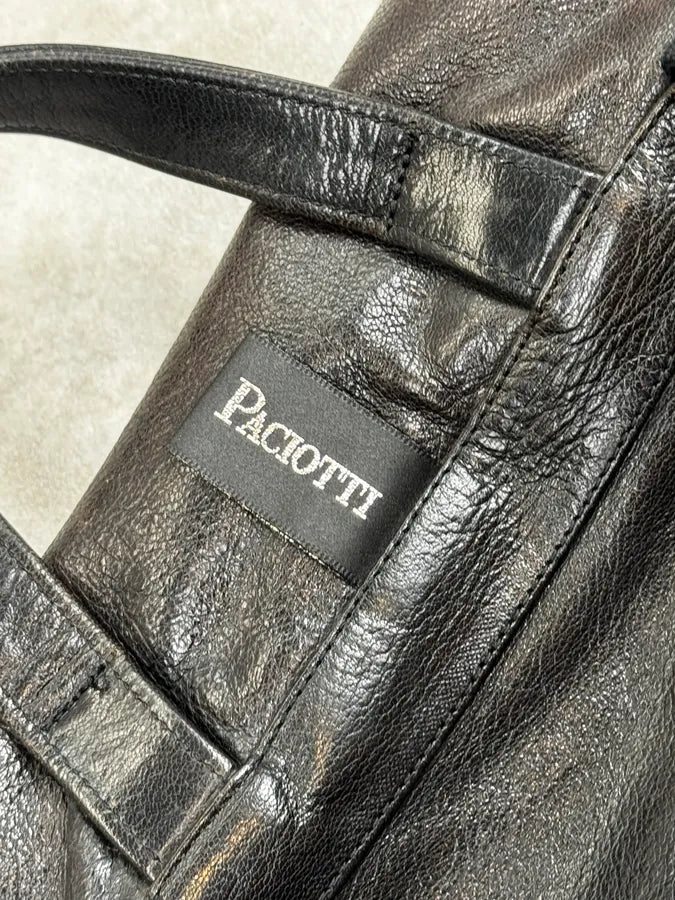 Cesare Paciotti Black Dagger Buckle Backpack wTsaSxr 11