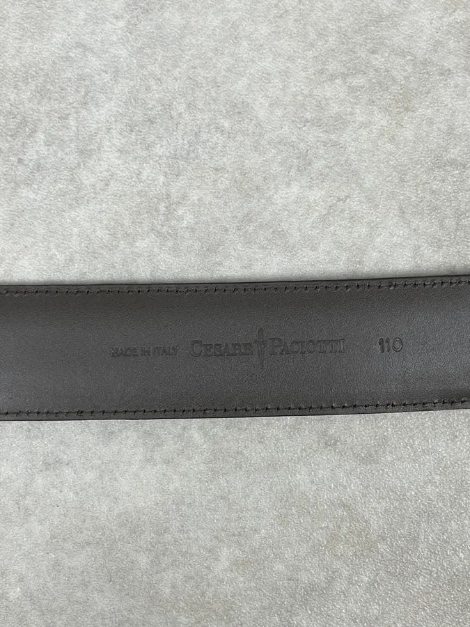 Cesare Paciotti Brown Leather Python Embossed Belt BLJAHbC 5