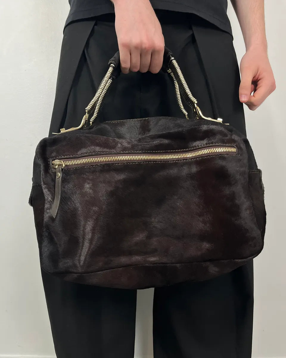 Cesare Paciotti Brown Pony Hair Handle Bag  fUDaiIc 2