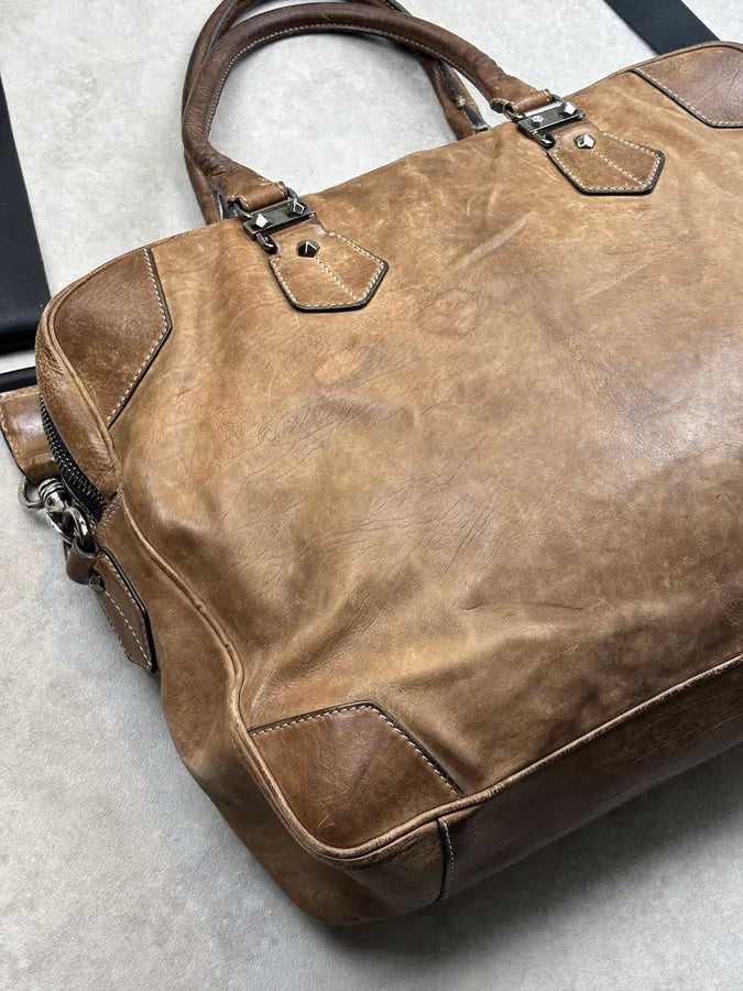Cesare Paciotti Camel Leather Dagger Shoulder Bag ixdXySp 15