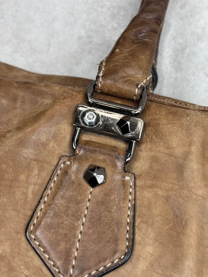 Cesare Paciotti Camel Leather Dagger Shoulder Bag ixdXySp 19