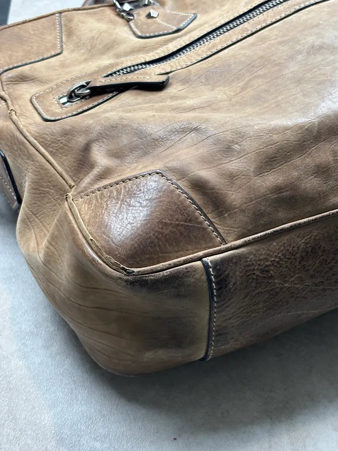 Cesare Paciotti Camel Leather Dagger Shoulder Bag ixdXySp 12