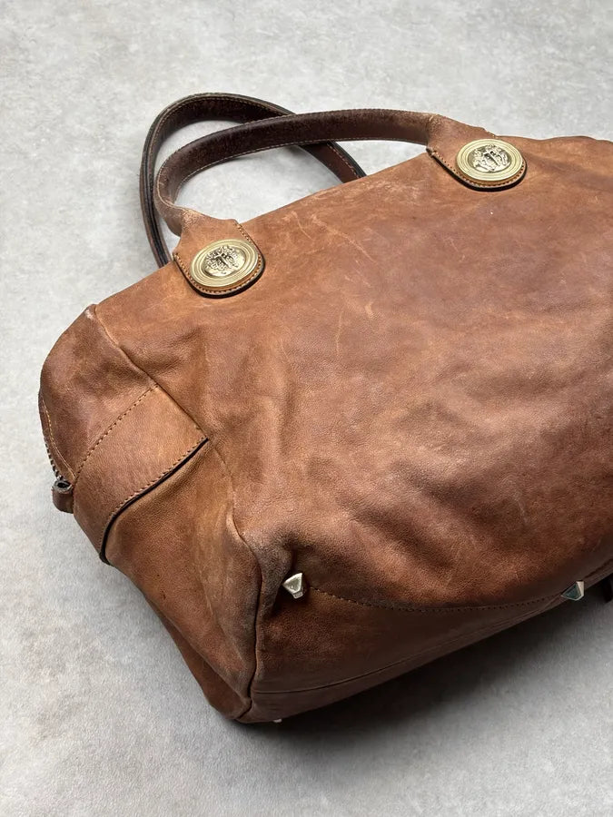 Cesare Paciotti Cognac Suede Tassel Hobo Bag UyLeTbz 10