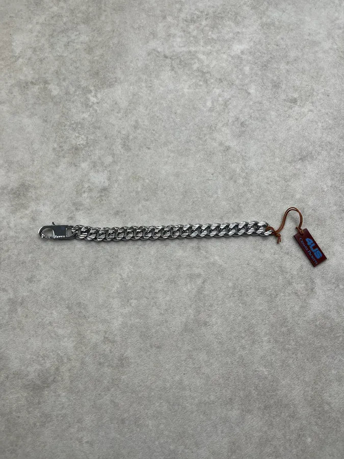 Cesare Paciotti Cuban Link Silver Bracelet NEowIcs 5