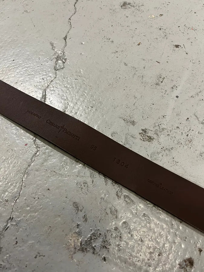 Cesare Paciotti Dagger Buckle Belt Beige Suede Belt iAlsyMa 6