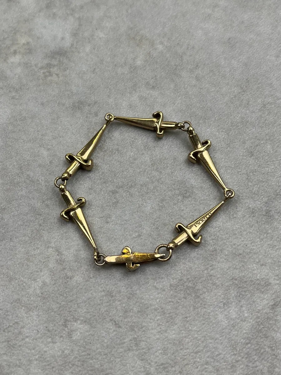 Cesare Paciotti Dagger Gold Metal Bracelet kpxFkwK 0