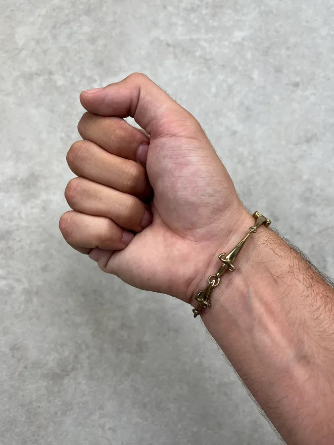 Cesare Paciotti Dagger Gold Metal Bracelet kpxFkwK 3
