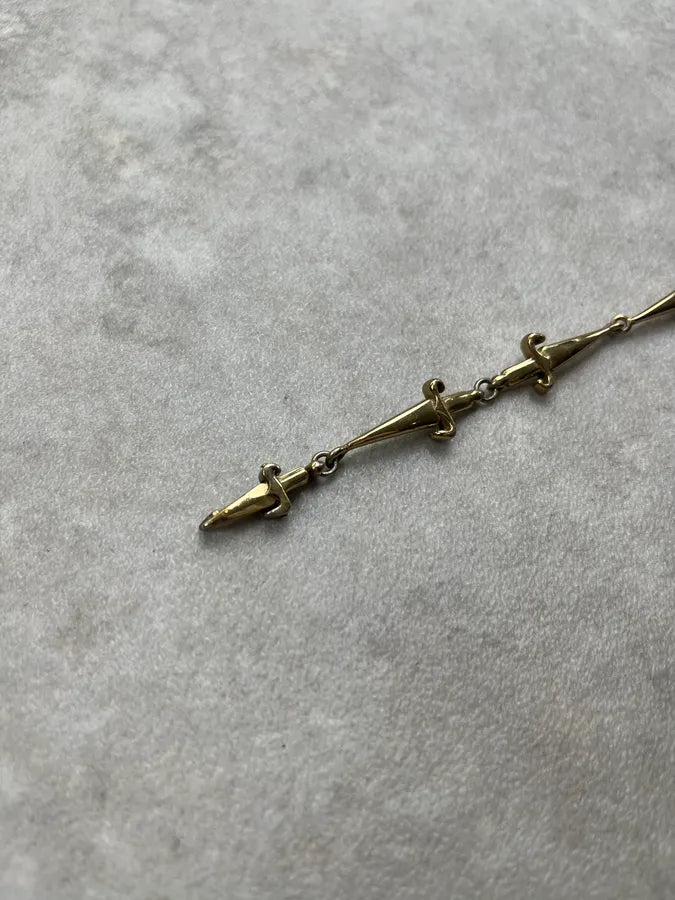Cesare Paciotti Dagger Gold Metal Bracelet kpxFkwK 6