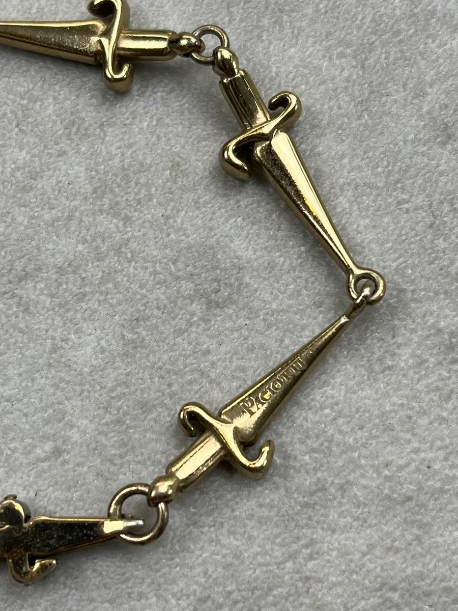 Cesare Paciotti Dagger Gold Metal Bracelet kpxFkwK 7