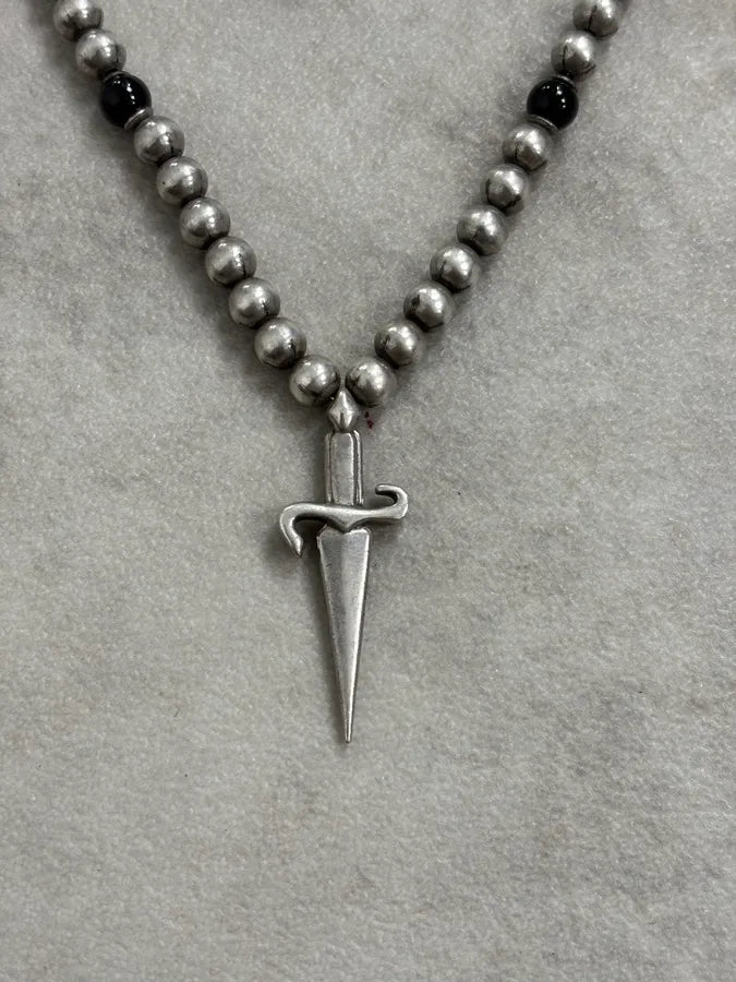 Cesare Paciotti Dagger Chocker Pendant Necklace QvhzzEv 5