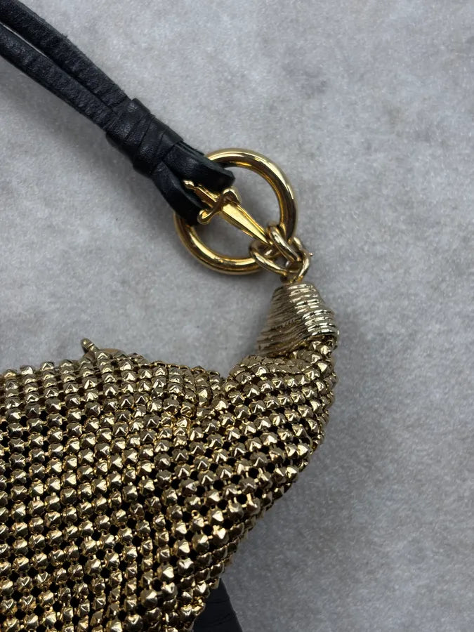 Cesare Paciotti Gold Mesh Metal Tassel Mini Bag CfKfvod 12