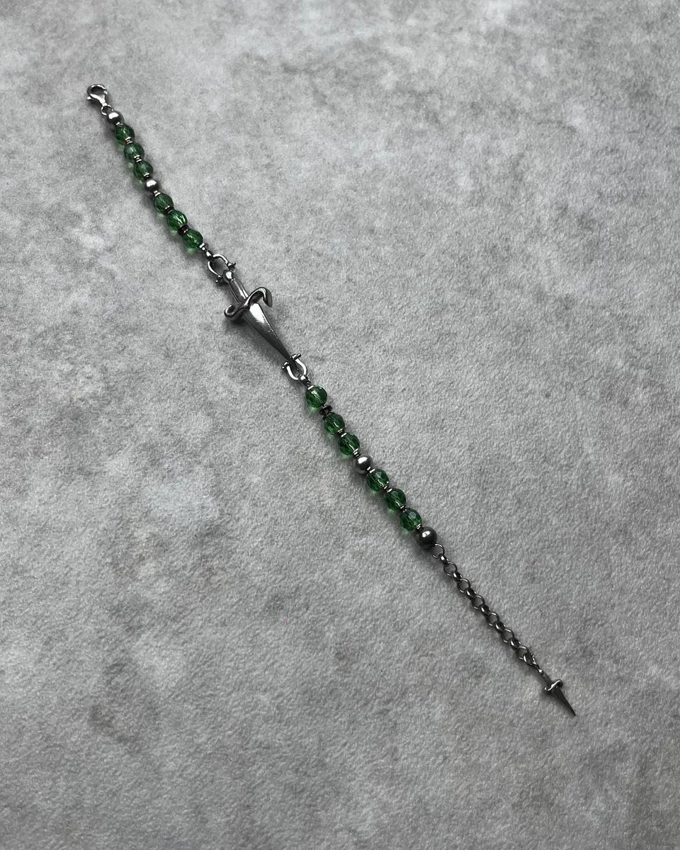 Cesare Paciotti Green Pearl Steel Dagger Bracelet jJlKzec 4