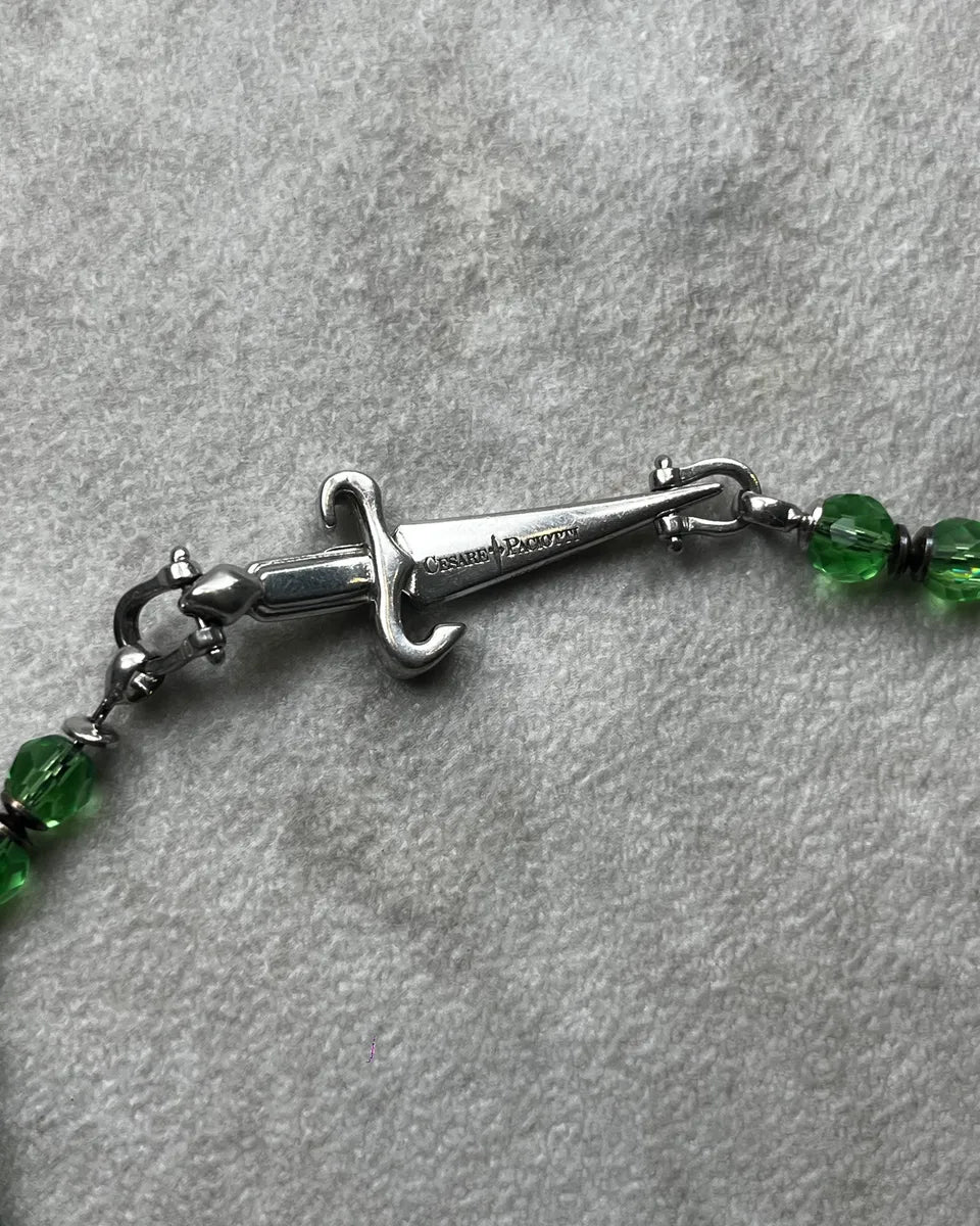 Cesare Paciotti Green Pearl Steel Dagger Bracelet jJlKzec 7