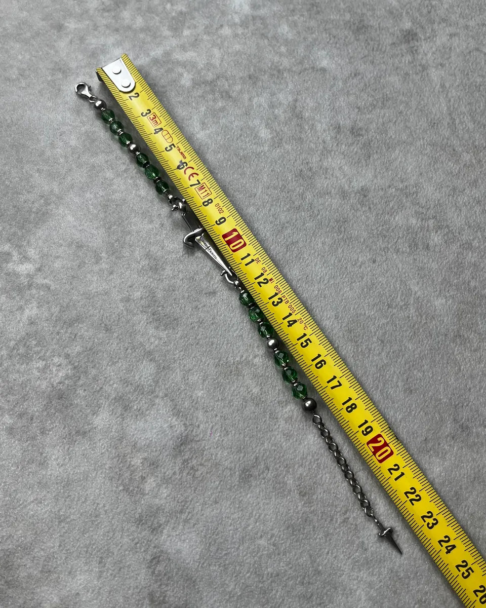 Cesare Paciotti Green Pearl Steel Dagger Bracelet jJlKzec 8