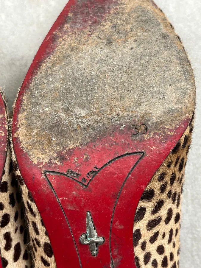 Cesare Paciotti Leopard Calf Hair Dagger Heels ZklOHNi 12