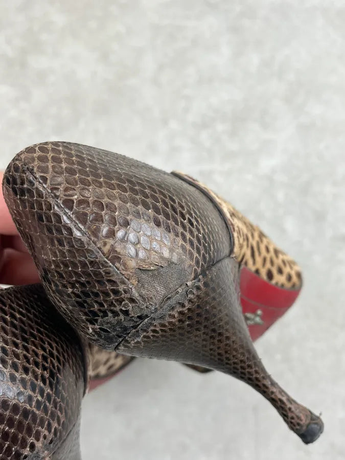 Cesare Paciotti Leopard Calf Hair Dagger Heels ZklOHNi 8