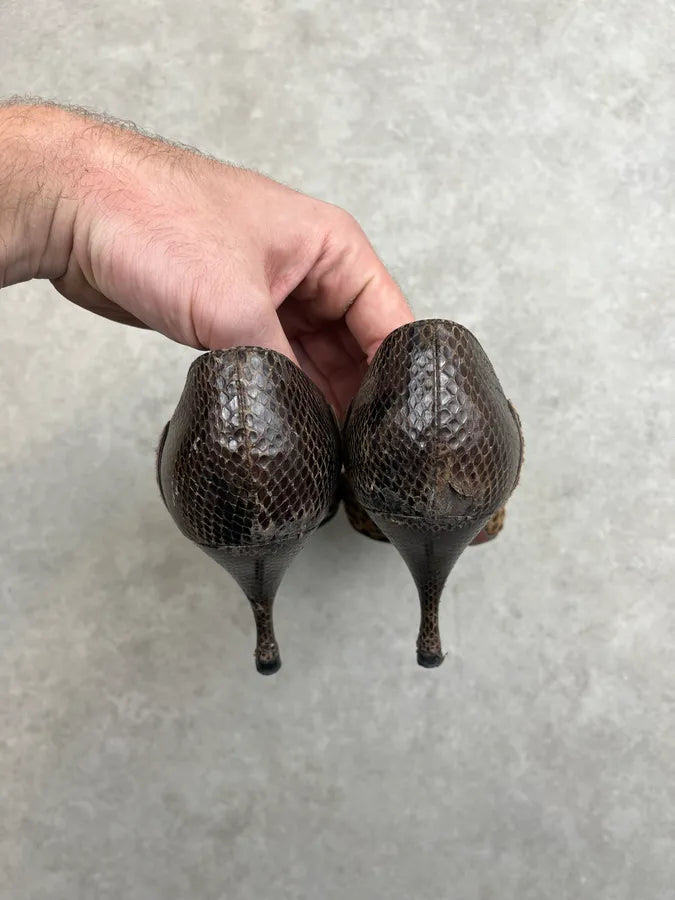 Cesare Paciotti Leopard Calf Hair Dagger Heels ZklOHNi 9