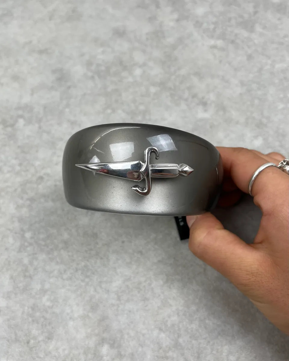 Cesare Paciotti Metal Dagger Grey Bangle Bracelet eETRXuI 4