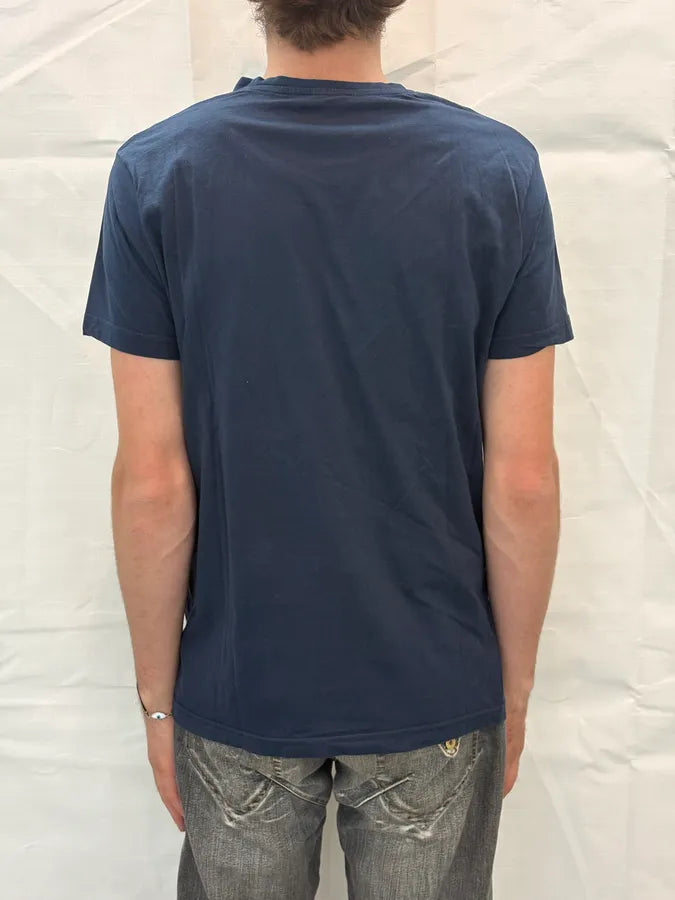 Cesare Paciotti Navy Irregular Flag T-Shirt VVZWetA 2