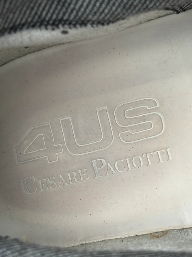Cesare Paciotti Navy Eyelet Leather High Sneakers  kZEADPI 14