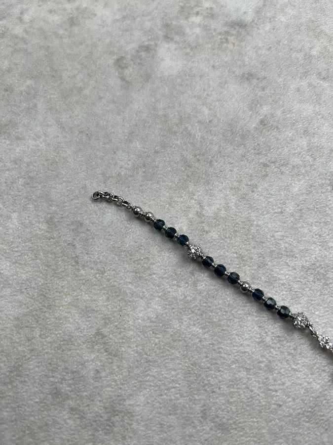 Cesare Paciotti Navy Metal Cross Silver Bracelet AcXHknf 6